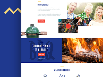 BBQ Teaser Page bbq flat fresh preview summer ui ux webdesign