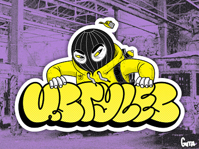 USTYLES cartoon drawing flop graffiti illustration illustrator sticker style vector