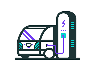 It's electric! car charging charging station electric electric car