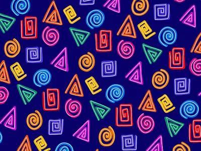 100 Days Of Prints And Patterns [2] abstract color colorful colors digital geometric geometry graphic graphic design hand drawn pattern print