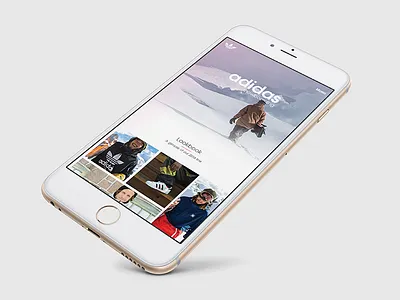 Adidas Snowboarding mobile concept mobile snowboarding ui ux