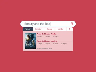 Daily UI #022 022 daily ui daily ui 022 dailyui movies search search bar theatre ui ux