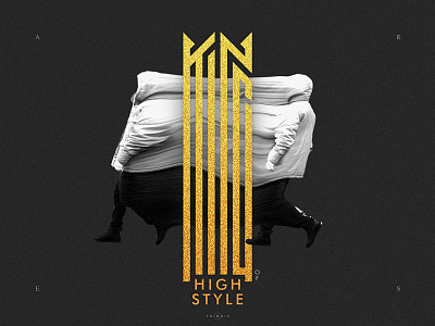 KING of HIGH STYLE condensed high style king lettering typo typography