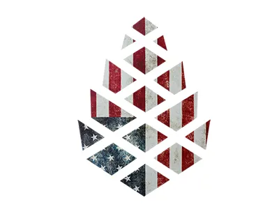 American Pine Tiny america american blue flag nature patriotic patriotism pine pride red usa white