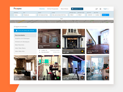 Prospex Dashboard dashboard design interface real estate software ui ux