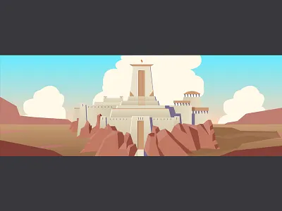 Highwall city environmentdesign highwall swordandsandal temple