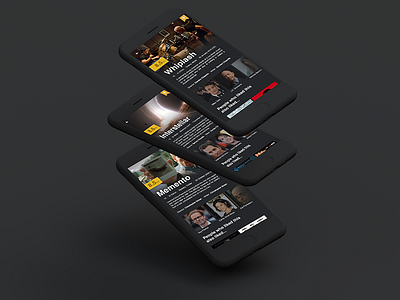 IMDB Film page 2 film mobile ui ux