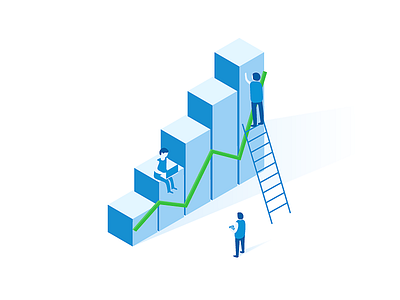 Information map chart cooperation icon information map operating