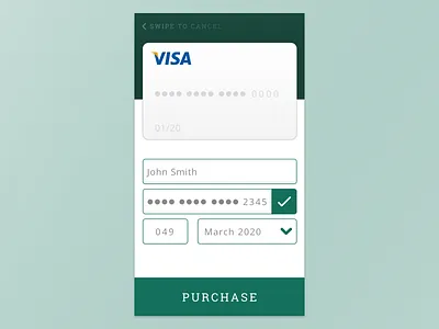 Kristoffer Daniels Daily UI 002 Credit Card checkout credit card daily daily ui payment ui