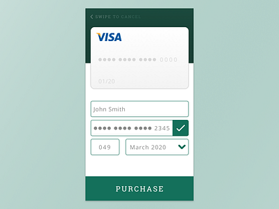 Kristoffer Daniels Daily UI 002 Credit Card checkout credit card daily daily ui payment ui