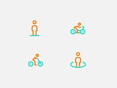 People bicycle forsale icon line motorcycle people pin