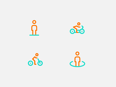 People bicycle forsale icon line motorcycle people pin