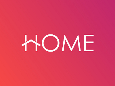 Home Logo Design Concept brand identity go home house logo design mark sign typographic