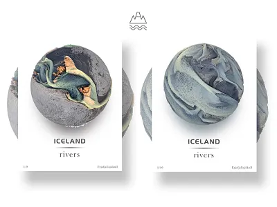 Iceland rivers -5（Eyjafjallajökull） 3d art c4d graphical iceland scenery