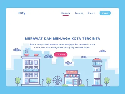 Landing Page illustration clean illustration ios landing page modern website wow