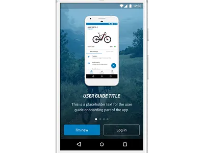 User Onboarding android app carrousel clean dashboard guide minimal onboarding simple user