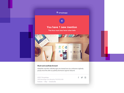 Notification email design development email emaildesign mention notification responsive showcase