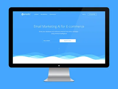 Ematic V1 hero ui ux