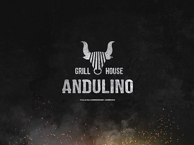 Grill House bull cow food grill grillhouse logo meat restaurant