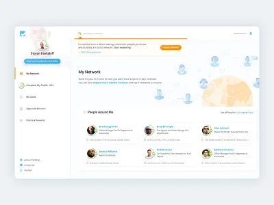 Completed.com REDESIGN completed dashboard redesign