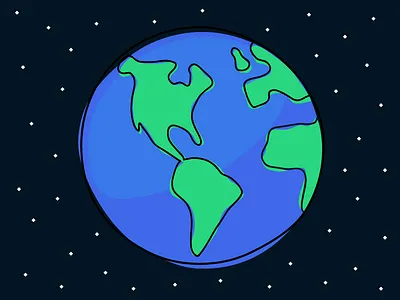 Happy Earth Day! debut earth illustration