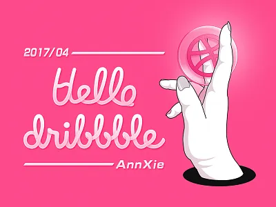 hello~dribbble annxie dribbble first ui