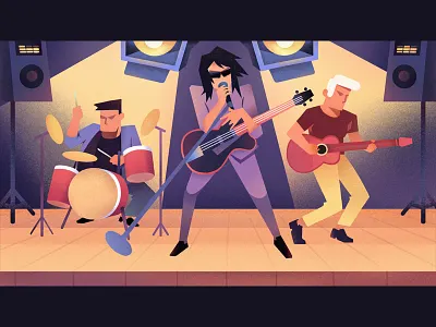Rock band🤘 | Illustration illustration rock band