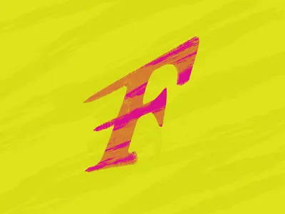 'F' letter typehue typography