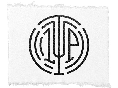 The Leg-Up Program monogram brand circle design lettering letters logo maze monogram the leg up program