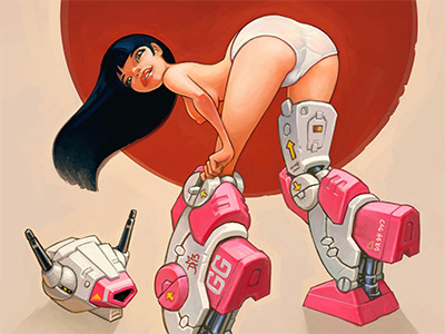 Gundam Girl armor boots girl gundam japan mech nsfw pin pinup robot sexy up