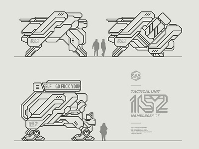 DAS UNIT 152 [NAMELESSBOT] abstract dasrobot line robot vector