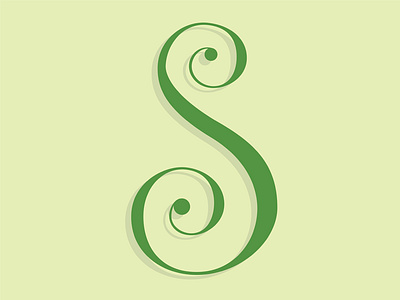 S letterform all curves custom letterform custom s letter s s letter s letterform s script the letter s typography