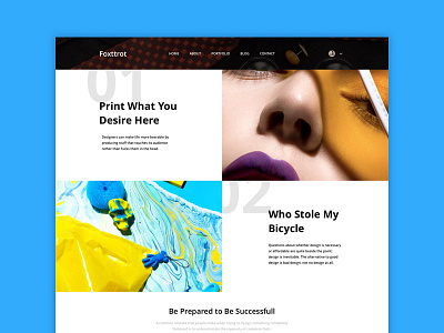 Foxtrot Web Theme Template │designerbundle.com apple design design bundle design template ios ios app design mobile design ui ui kit user interface ux web template web theme