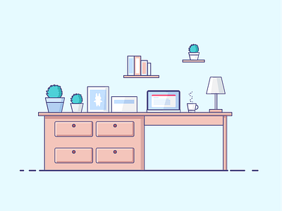 A sight of life graphic illustration table ui