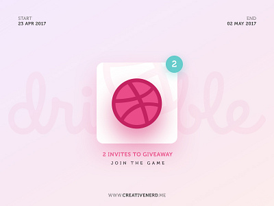 2x Dribbble Invites! draft dribbble dribbblers invitation invites new players