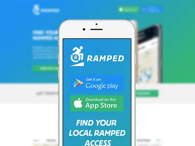 Ramped Mobile custom design disable access gradient mobile responsive
