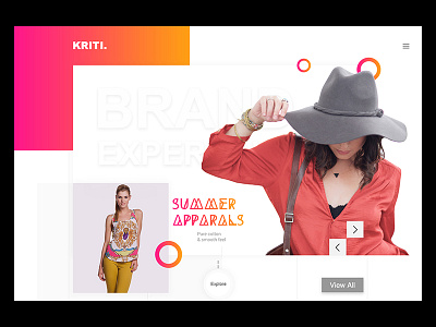 Kriti Wesite Design online shop ui design ux webdesign website website design