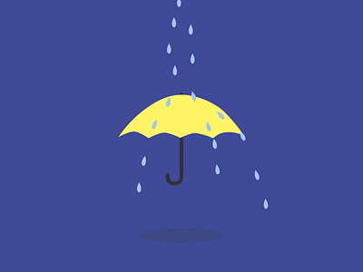 rain on me color rain rain drops umbrella yellow