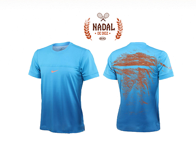 Nadal de diez books color design illustration kia logo nike tee tenis texture tshirt