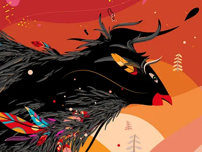 Kuker Bird bird creature fantasy flying illustration kuker vector