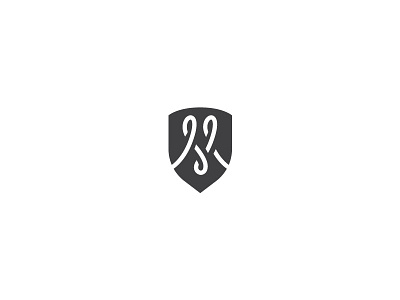 M Shield. alphabet design letter logo logotype m mark monogram shield