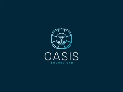 Oasis brand elegant identity linework logo minimal simple symbol