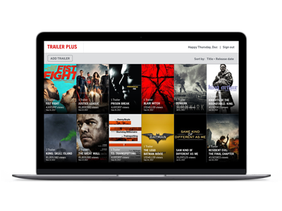 Trailer Plus data ui ux