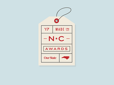 Made In NC Awards logo branding icon illustration logo nc north carolina tag typography