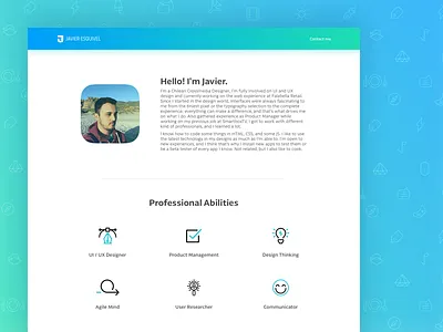 Portfolio Update 2017 about about me gradient icon jovotrox page portfolio svg ui ux web