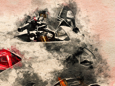 Supersport digital art art digital ducati