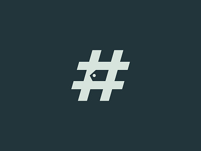 Hashtag brand branding hashtag identity logo mark minimal negative space symbol tag