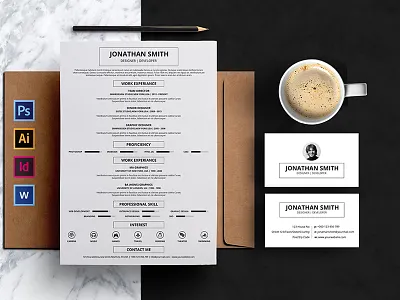 The Resume a4 resume classic resume clean resume cv diy resume fresh resume illustrator resume indesign resume ms word resume psd resumne resume vector resume