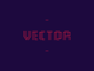 VECTOR alphabet letters lines logo typography vector