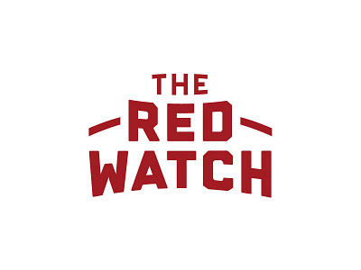 The Red Watch Logotype athletic hunter oden lockup logotype soccer